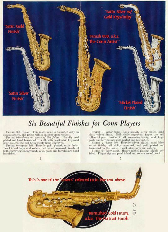 Conn Finishes - 1920's