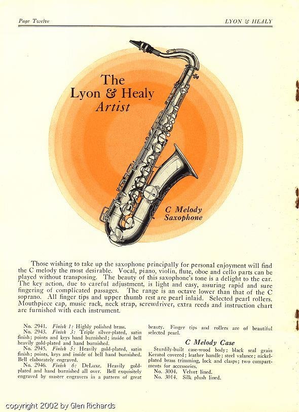 Lyon & Healy C-melody saxophone